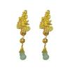 New Chinese retro exaggerated relief gourd earrings for women, new design long earrings, earrings.