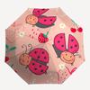 1pc Ladybug Garden Illustration Umbrella with Plastic Handle,Suitable for All Seasons UmbrellaPT478