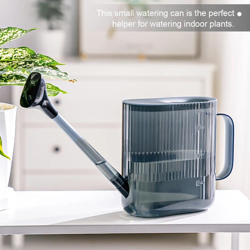 1800ML Watering Can with Sprinkler Head Plastic Watering Can with Long Spout Modern Water Can for Indoor Outdoor Plants