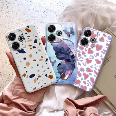 Love Butterfly Soft Silicone Case For Xiaomi Redmi Note 13 Pro 13C 14T 15 Poco Samsung A55 A35 M35 S24 Huawei Honor 200 iPhone Realme Shockproof Cover
