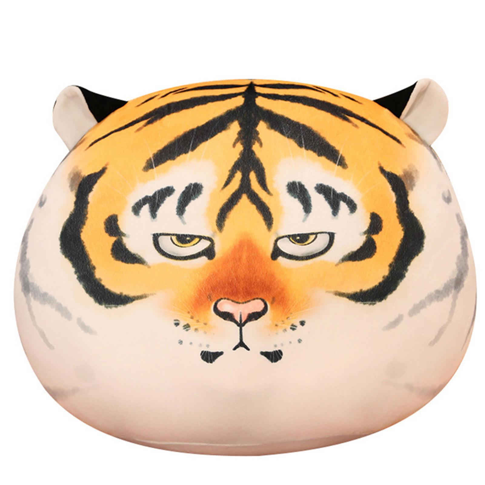 

Animal Tiger Shape Stuffed Plush Doll Adorable Desktop Sofa Ornament Birthday Gift For Kids Angry