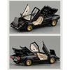 1/24 Lamborghini Countach LP5000s Alloy Classic Sports Car Model Diecast Metal Track Racing Car Vehicles Model Sound and Light Kids Toy Gift