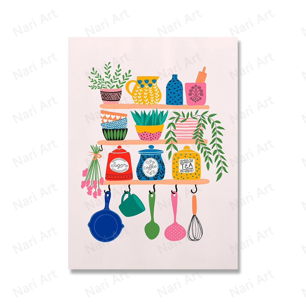 

Абстрактные ботанические растения в стиле бохо, настенная живопись на холсте, плакаты на скандинавскую тему и принты, настенная картина для розового декора для кухни, гостиной (с рамкой) 15*20cm(with frame)