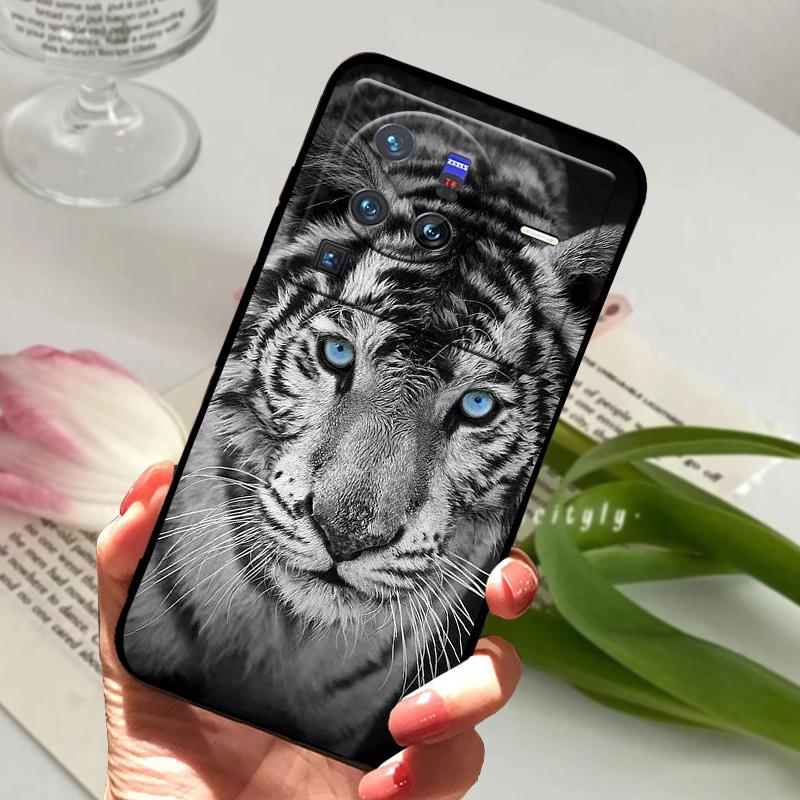 Soft Silicone Case For vivo X80 Pro 5G Coque X 80 Fashion TPU Phone Cover For Vivo X70 Pro Shockproof Bumper Shells Cute Cartoon