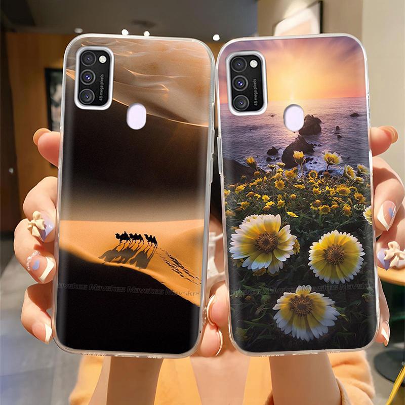 For Samsung Galaxy M21 M31 Case Soft TPU Soft Silicone Fashion Phone Case For Samsung M21 M31 Funda Luxury Back Cover Coque Para