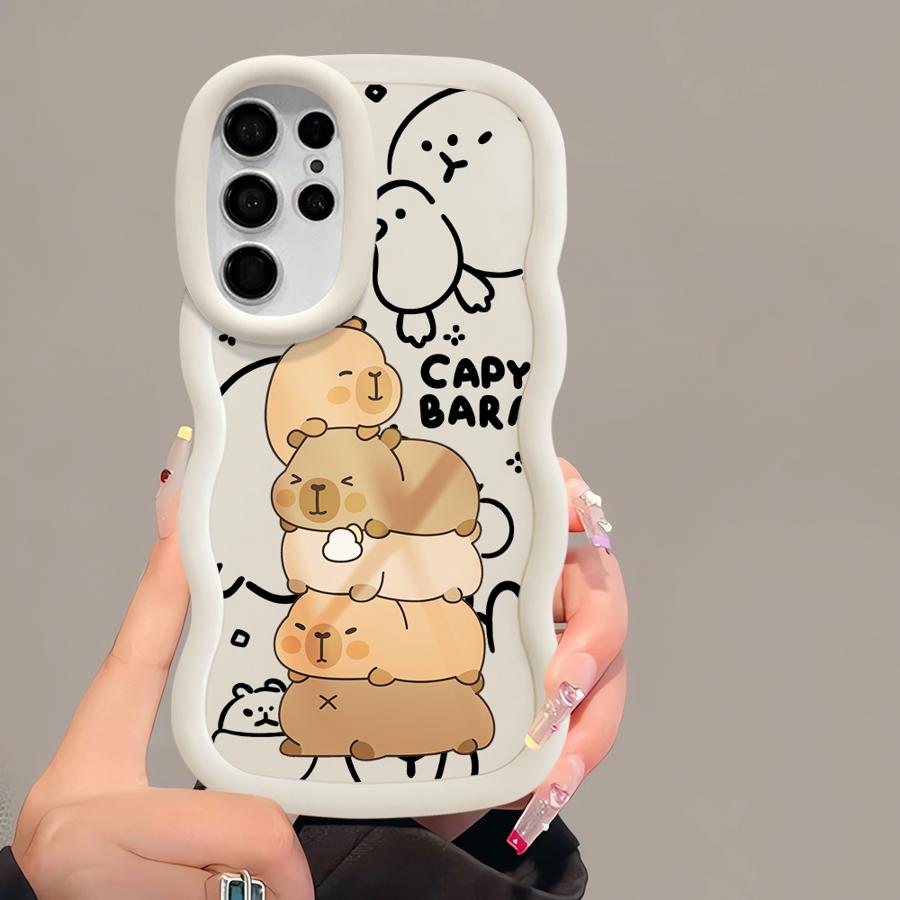 Capybara Cute Cool Soft Phone Cover Case for Samsung Galaxy S21 S20 FE S23 Plus A25 S24 S22 Ultra S25 A26 A24 A54 A55 A36 A35