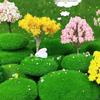 Moss Green Artificial Foam Pebble Decoration for Micro Landscape and Flower Arrangements