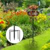 Vintage Standing Bird Bath and Feeder - Outdoor Garden Decorative Bird Bowl for Feeding and Bathing