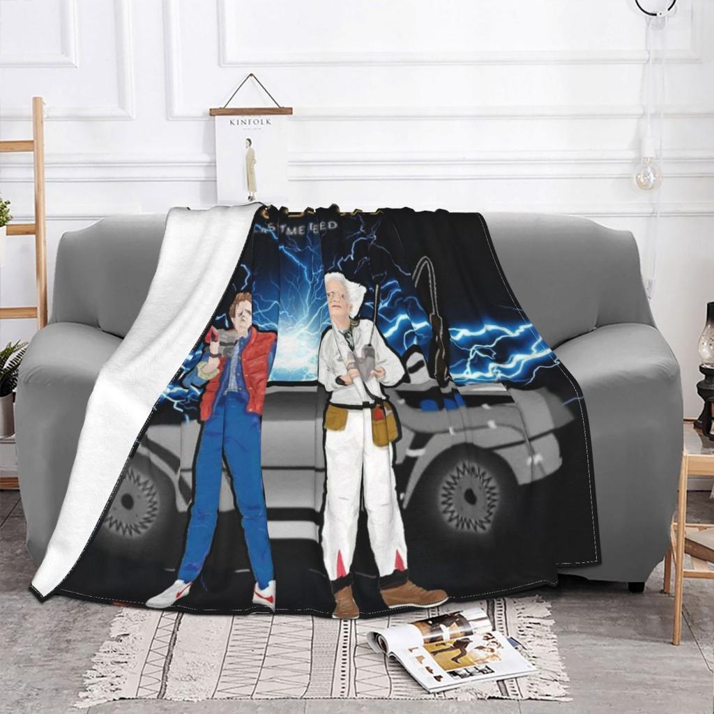 Flux Capacitor Back To The Future Blankets Soft Warm Flannel Throw Blanket Cover for Bed Living room Picnic Travel Home Couch
