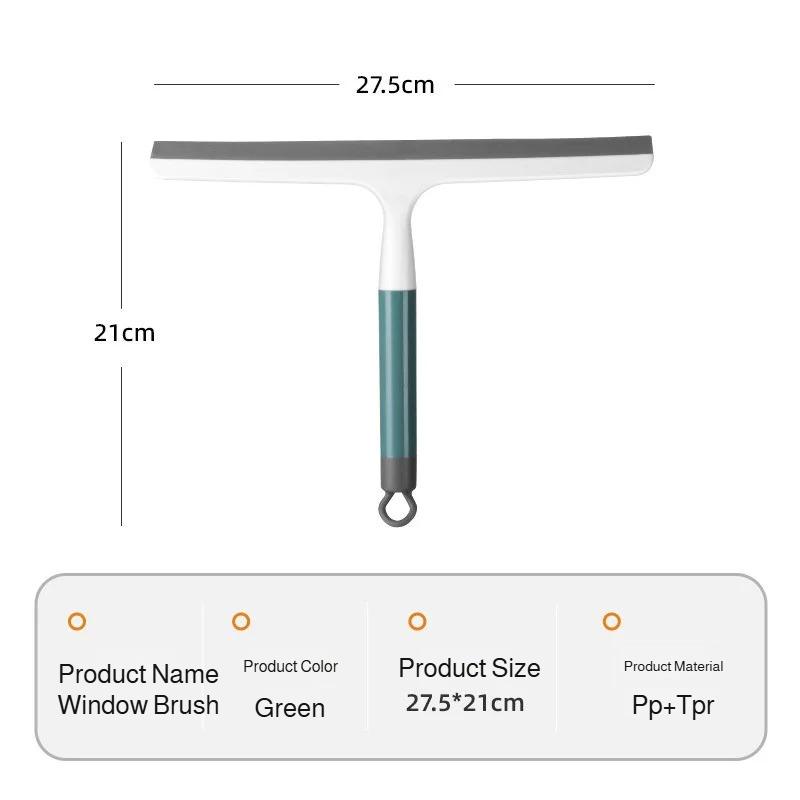 Silicone Squeegee Window Cleaner Bathroom Mirror Scraper Tool Multi-Surface Streak-Free Cleaning Kit Professional Home Kitchen