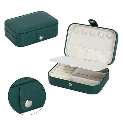 Yousheng Schmuckaufbewahrungsbox, Ohrring-Halskettenhalter, große Kapazität, mehrere Fächer, leichter tragbarer Schmuck-Organizer
