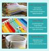 IUHUI Embroidery Kit for Advanced Adults Cute Cat Country I Pattern DIY Hand Stitch Embroidery Set with Hoop Cat - (Small Flower)