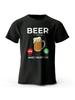 Beer Is Calling I Must Go Printed Men's T-Shirt Oversized Funny Graphic Tees For Summer Tops