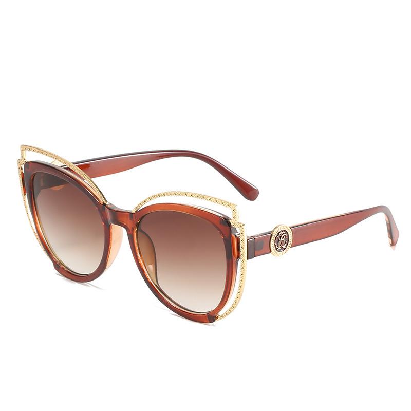 JYL TS Sunglasses Cat Eye Metal Decor Women UV/8316