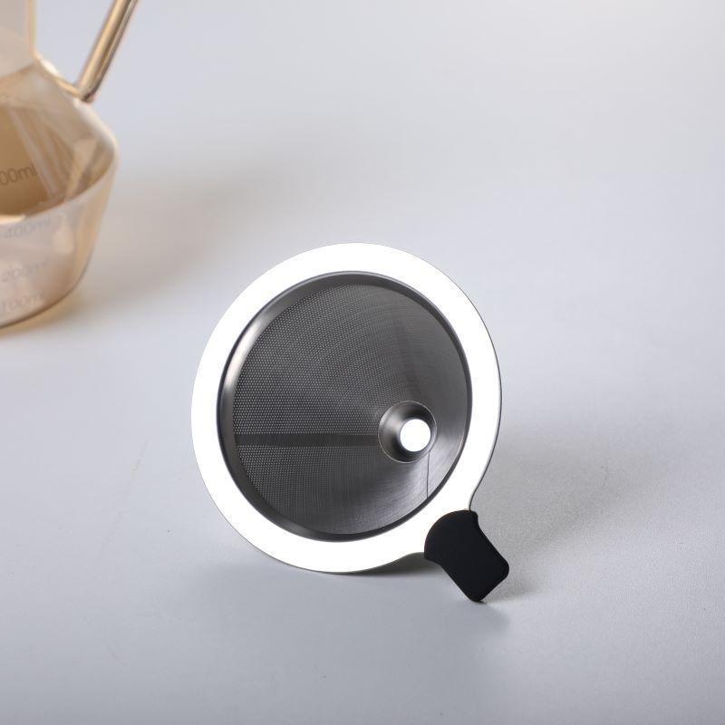 

Набор для приготовления фильтрованного кофе из нержавеющей стали, термостойкий боросиликатный стеклянный кофейник и постоянный сетчатый фильтр 304, набор для пуровера