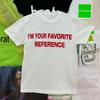 Creative Printed Short Sleeve High Street Y2K Crew Neck High Quality Cotton Top Streetwear