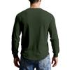 Men's Casual Knit Button-Up Long-Sleeve Shirt