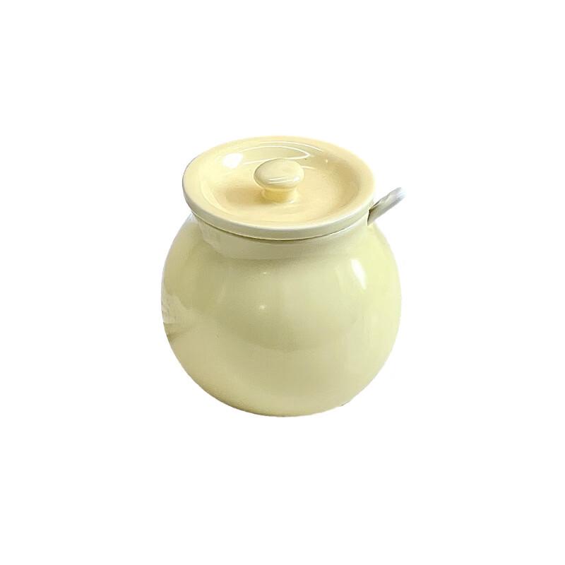 

Heat-Resistant Ceramic Spice Jar with Lid and Spoon