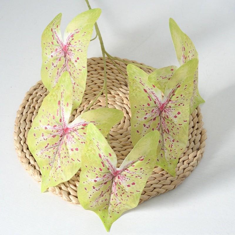 Fake Green Plant With Diverse Color Options For Photography Settings And Home Styling