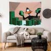 Daffy Duck Money Tapestry Retro Cartoon Funny Wall Hanging Polyester Trendy Room Decor for Bedroom Dorm
