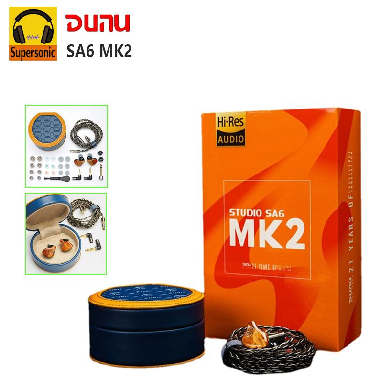 

DUNU SA6 MK2 Hi-Res Audio 6BA Драйверы IEM Мониторы-вкладыши Наушники Проводная гарнитура Твердые деревянные чехлы Съемный кабель 0,78 мм