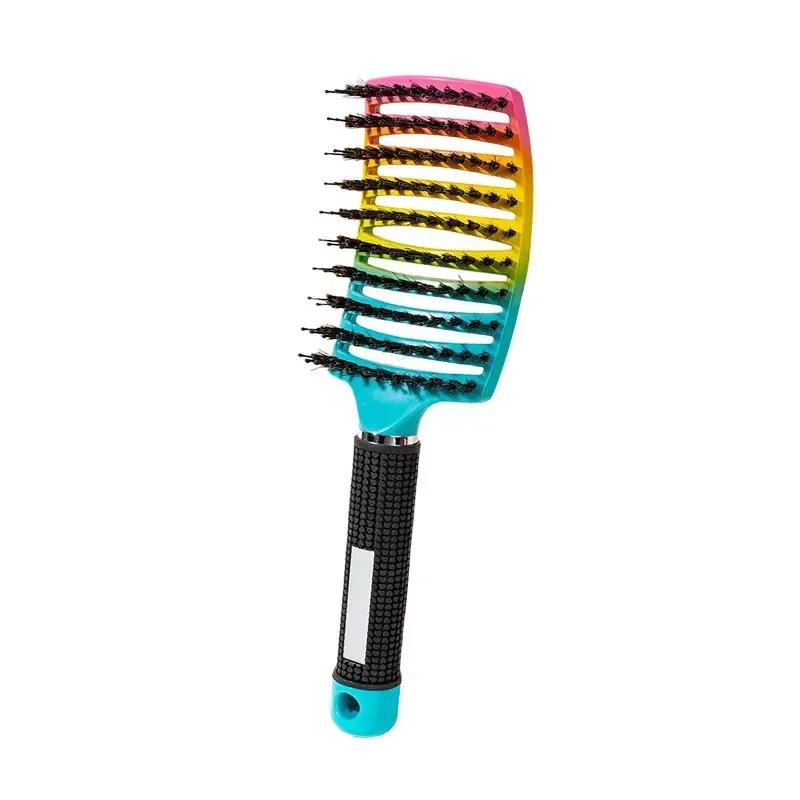 Hair Women 1pcsdetangle Hairbrush Brush Massage Comb Anti Klit Brushy Haarborstel Scalp Curly Combing Brushes Hairdressing Tools