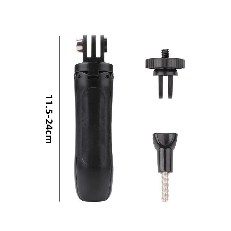 Mini Portable Metal Tripod Stand for GoPro Camera Selfie Stick with Storage Extension Rod Universal Ant Tripod for Photography