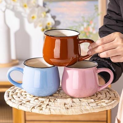 Nordic Coffee Mug 300/400ml Tea Cup Water Cup Ceramic Milk Cup  Living Room