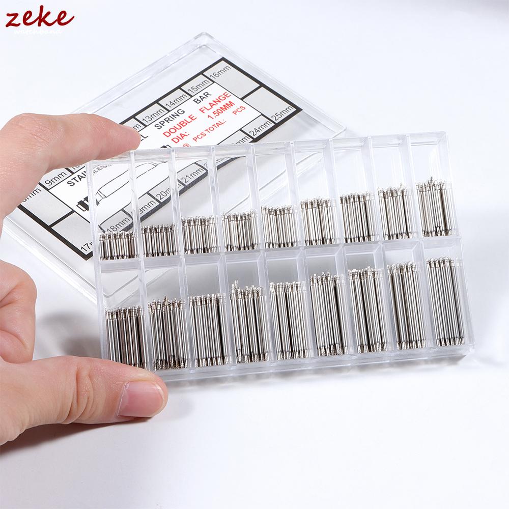 270pcs/set Strainless Steel Spring Bars Dia 1.8mm 1.5mm Length 8mm-25mm Watchband Strap Belt Watch Repair Tools 360pcs/set Pin