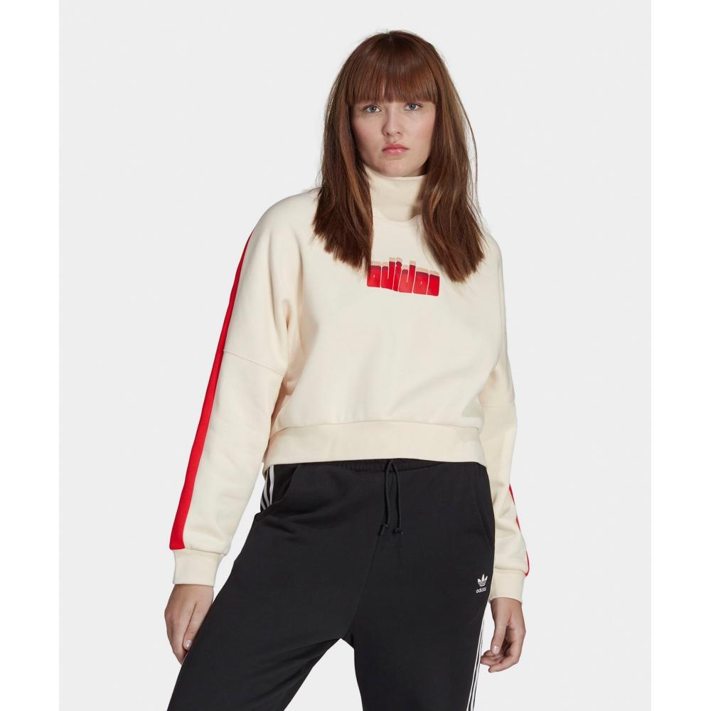 

Толстовка ADIDAS Ski Chic — цвет слоновой кости:Красный IA3932