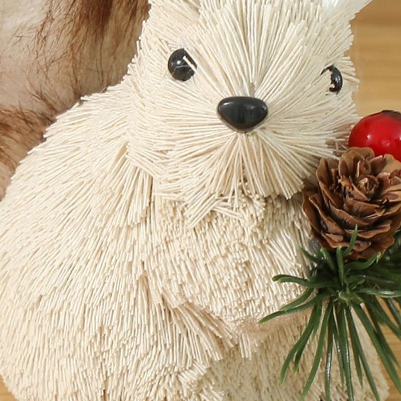 Handcrafted Hanging Squirrel Holiday Decoration Foam Christmas Ornament For Indoor Window Desktop Holiday Display