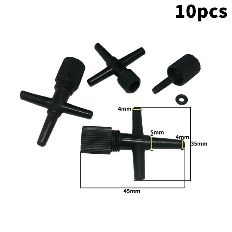 10Pcs 4Mm Aquarium Air Control Valve Tap Aquarium Fish Tank Air Pump Connector Control Valve Air Pipe Tube For Aquarium