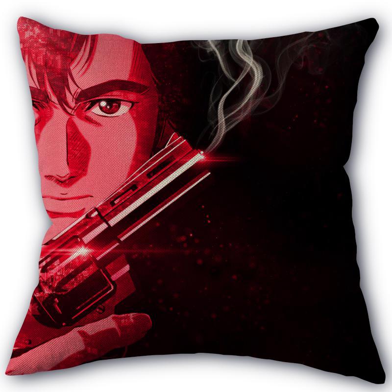 Custom Pillowcase City Hunter High Quality Home Textile Cotton Pillow Cover Wedding Decorative Pillow Cover Square 45X45cm 01-11