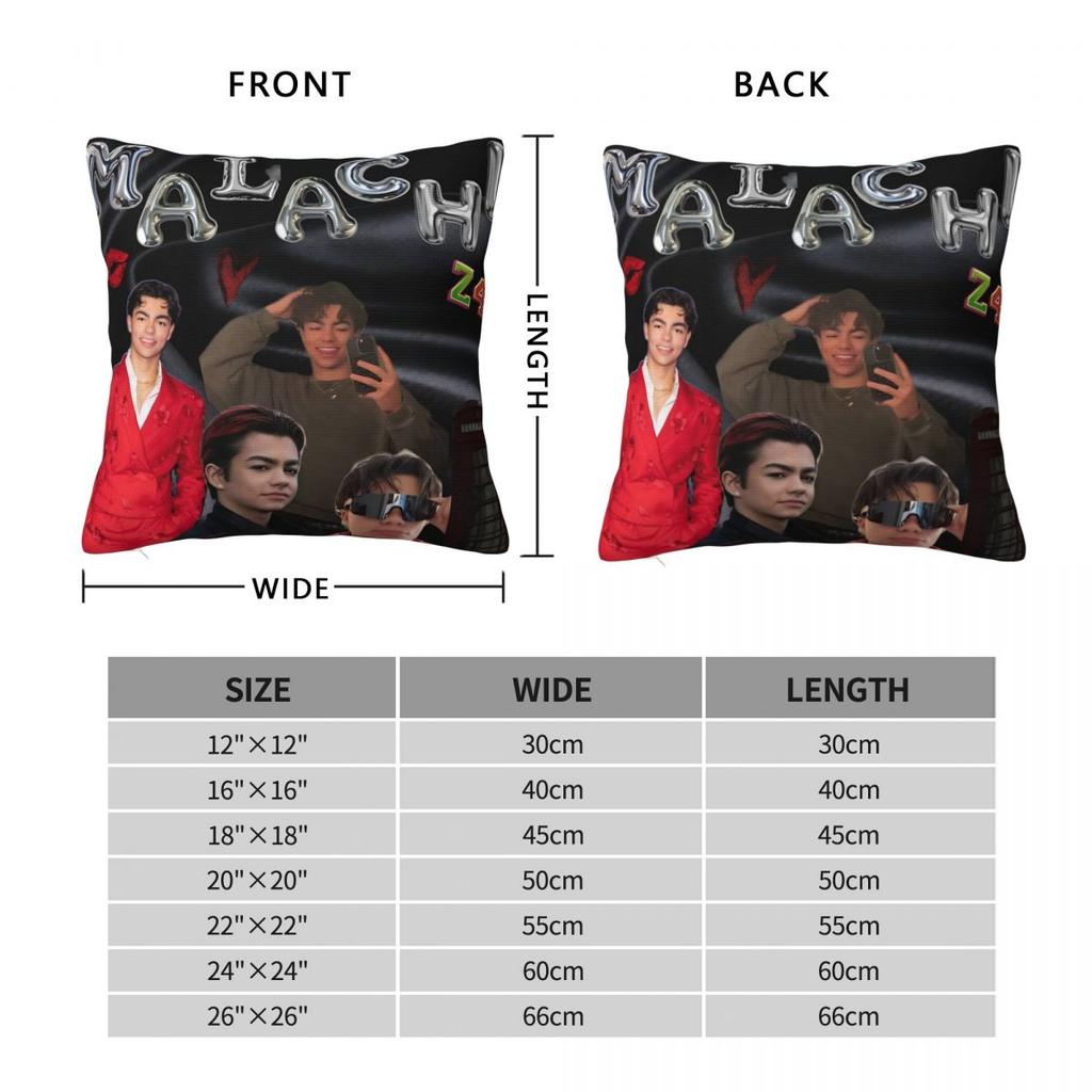 Malachi Barton American Actor And Singer Photo Pattern Pillow Cover Cushion Cover Soft Pillow Case Pillowcases For Chair Sofa