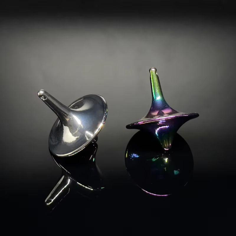 Movie Totem Metal Gyro - Silvery Hand Spinning Top Fingertips Cyclone Anti Stress Fidget Toy for Adult Gifts