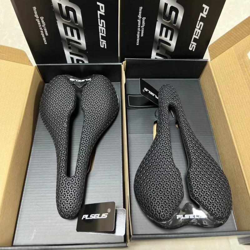 Carbon Fiber 3D Printed Hollow Bike Saddle Road Mountain Bicycles Lightweight Ergonomic Seat With Integrated Rails