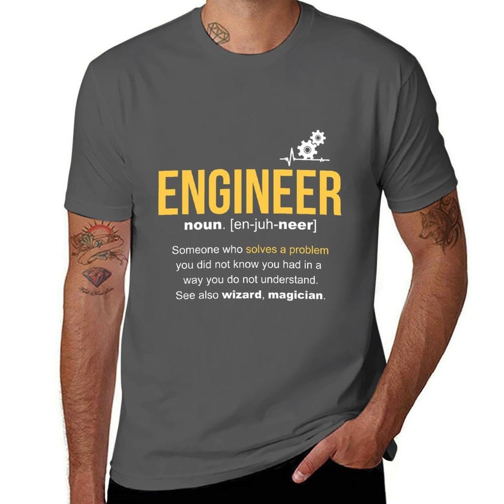 Engineer Definition Funny Gift TShirt Casual Daily Wear Short Sleeve Top