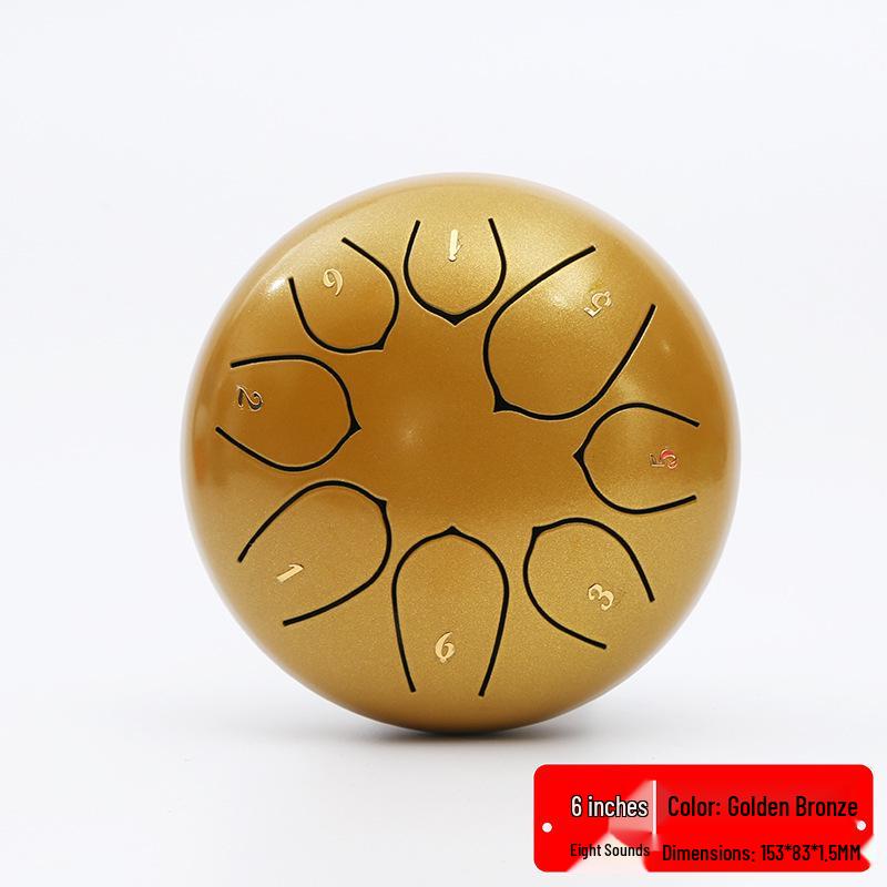 Free Shipping Ethereal Drum: Healing Meditation Handpan in 6 , 8 , 10 -13 sizes with 8-tone or 11-15-tone options.