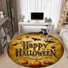 1pc Halloween Pumpkins Office Round Area Rug, Under Office Chairs Bedroom Living Room Home Decor, Room Deco