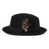 Cappello Panama Vintage Piume Cappello a Tesa Piatta Unisex Cosplay Festa Costume Cappelli Fedora