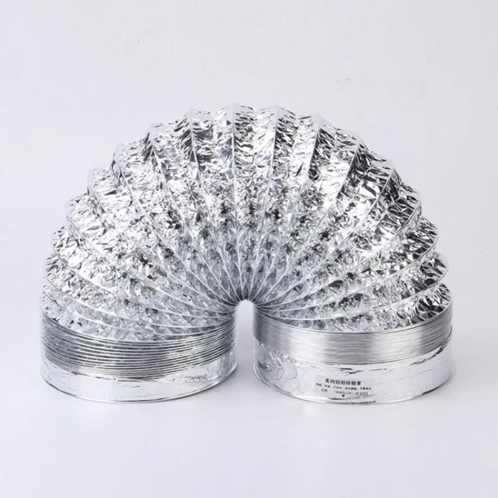 80-200mm Aluminum Foil Tube Ventilation Duct Retractable Range Hood Exhaust Hose For Heating Ventilation And Air Conditioning