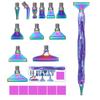 Caneta de Pintura com Diamantes de Resina 5D Fio Cabeças de Caneta de Metal de Reposição Canetas de Broca de Ponta Com Argila Adesiva Artesanato de Arte DIY Pintura com Diamantes