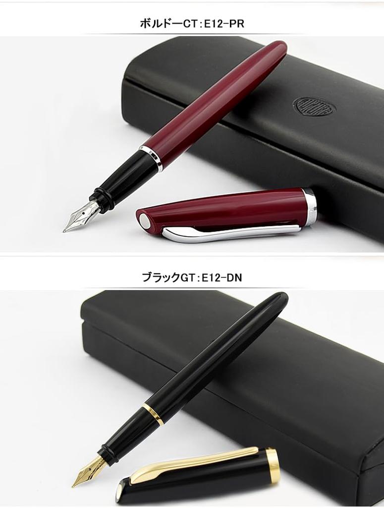 AURORA Fountain Pen Style Black GT Fine Nib F E12-DNF