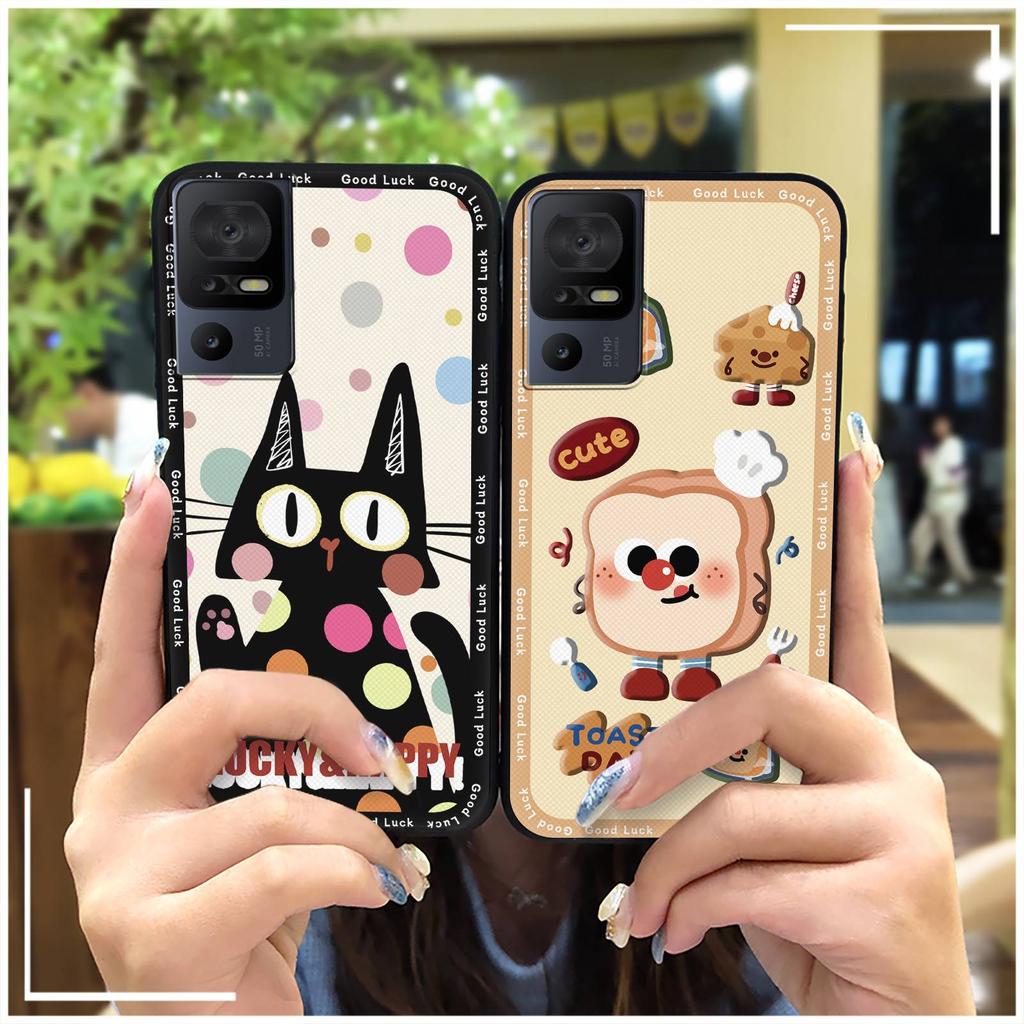 Silicone Full Wrap Phone Case For TCL 40SE/T610K Soft Case Anti-dust Anti-knock Shockproof Back Cover Cute Waterproof