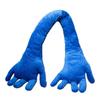 Creative Blue Hand Throw Pillow Palm Plush Toy Home Sofa Long Pillow Lazy Sleeping Leg Doll Doll
