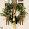 12Pcs Christmas Velvet Bows Rustic Vintage Velvet Ribbon Bows for DIY Crafts Gift Wrapping Tree Garland Wreath Xmas Decoration