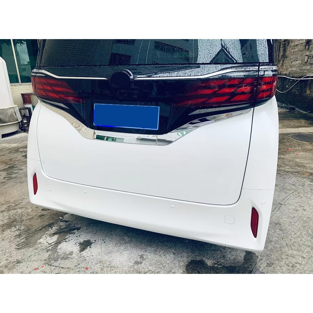 RUIQ Toyota New 40 Series Exterior Rear Back Door Rear Emblem Area Chrome Plated Designed Exclusively for the Toyota Alphard/Vellfire Garnish,