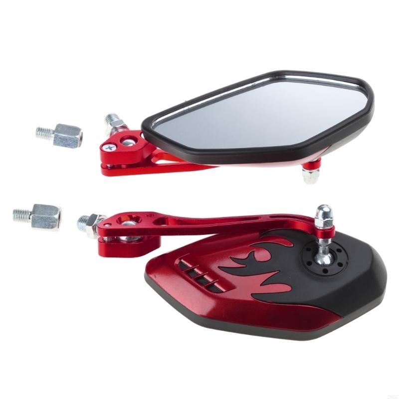 28GC Universal Aluminum Motorcycle Handlebar Rear View Mirrors Anti-glare Mirrors