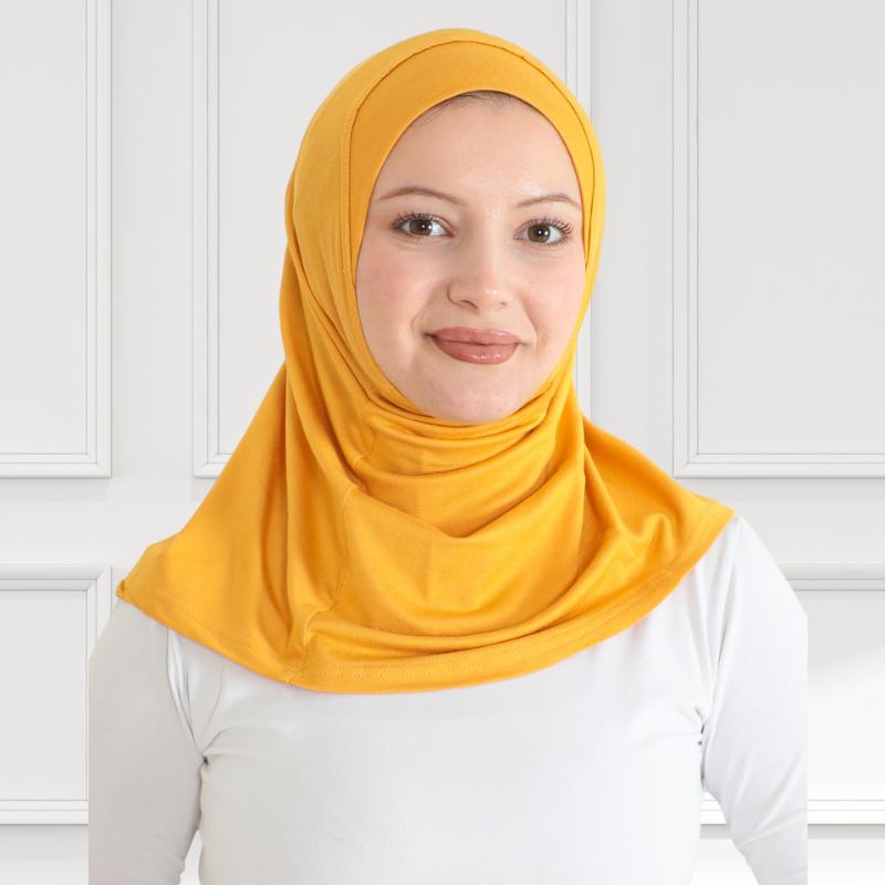 Sportovní instantní hidžáb pro ženy, muslimský bavlněný turban, měkká pokrývka hlavy, hidžáby připravené k nošení, modlitební oděv, islámské oblečení