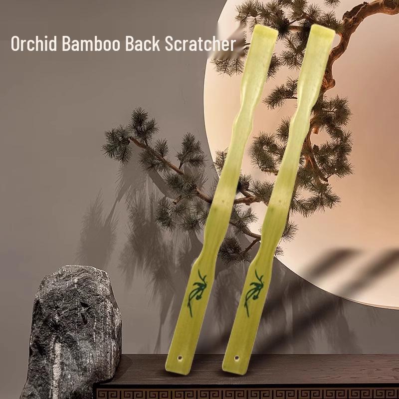 Bamboo Back Scratcher & Head Massager - Itch Relief for Home Use